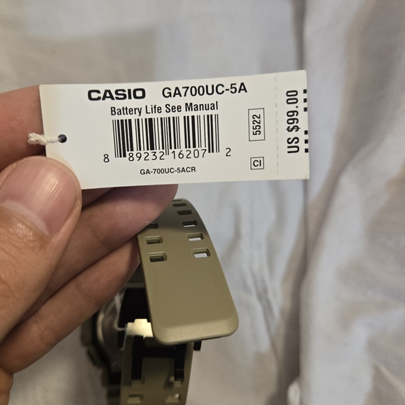 Casio G-Shock GA700UC-5ACR Super Illuminator Ana-Digital 3D Matte Beige Watch - Picture 7 of 8